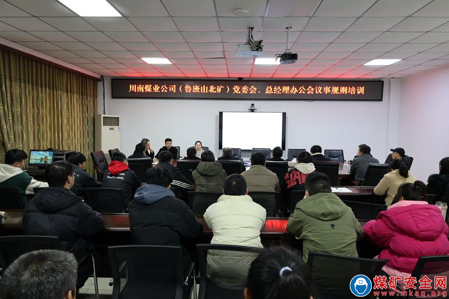 魯班山北礦開展黨委會及總經理辦公會議事規則培訓